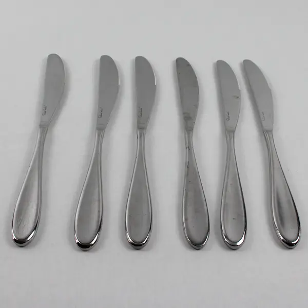 Lot of 6 Robert Welch RBW3 Pattern 18/10 Stainless 9.5" Dinner Knives Rare HTF