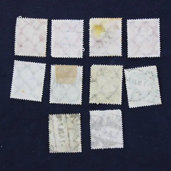 Lot Of 10 Germany Imperial Eagle 3/5/10 Pfennig Stamps Used 1920s