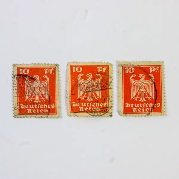 Lot Of 10 Germany Imperial Eagle 5/10/40 Pfennig Stamps Used 1920s