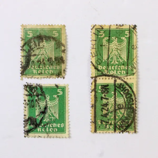 Lot Of 10 Germany Imperial Eagle 5/10/40 Pfennig Stamps Used 1920s