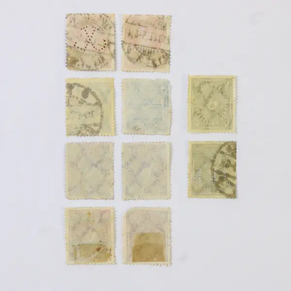 Lot Of 10 Germany Deutsches Reich Posthorn 4/8/20/30/40/50 Mark Stamps Used