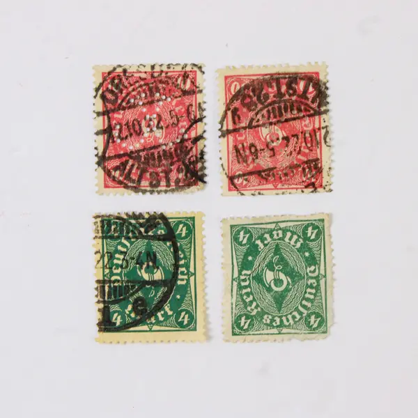 Lot Of 10 Germany Deutsches Reich Posthorn 4/8/20/30/40/50 Mark Stamps Used