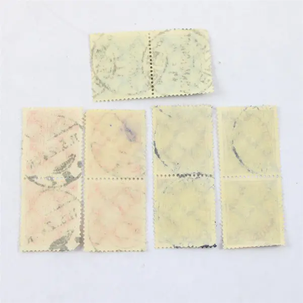 Lot Of 5 Germany Deutsches Reich Posthorn 2/3/4 Mark Stamp Pairs Used (10 Total)