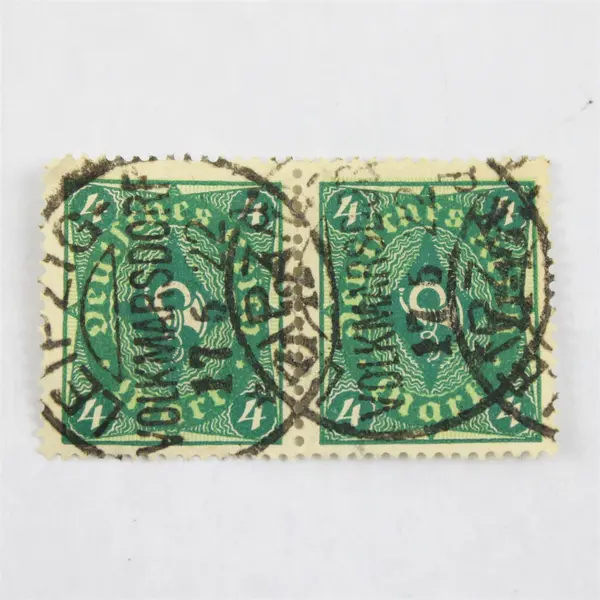 Lot Of 5 Germany Deutsches Reich Posthorn 2/3/4 Mark Stamp Pairs Used (10 Total)
