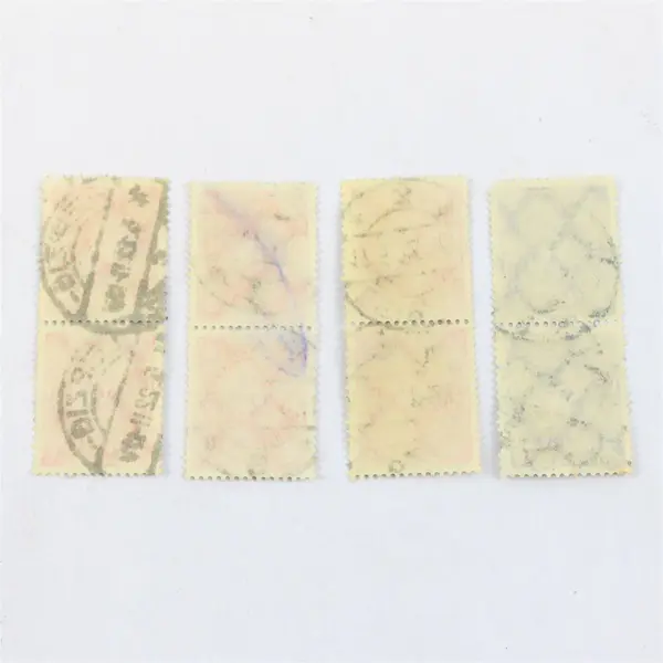 Lot Of 4 Germany Deutsches Reich Posthorn 2M 3M Stamp Pairs Used (8 Total)
