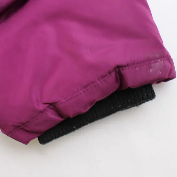 Hudson Kids L (12-14) Purple Faux Fur Hood Winter Long Full Zip Puffer Jacket