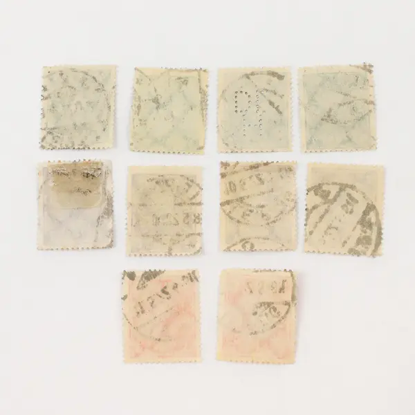 Lot Of 10 Germany Deutsches Reich Posthorn 2/3/4 Mark Stamps Used Canceled