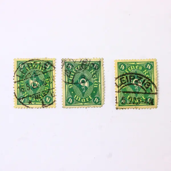 Lot Of 10 Germany Deutsches Reich Posthorn 2/3/4 Mark Stamps Used 1920s
