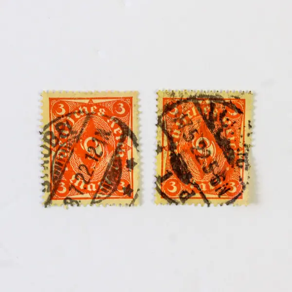 Lot Of 10 Germany Deutsches Reich Posthorn 2/3/4 Mark Stamps Used 1920s