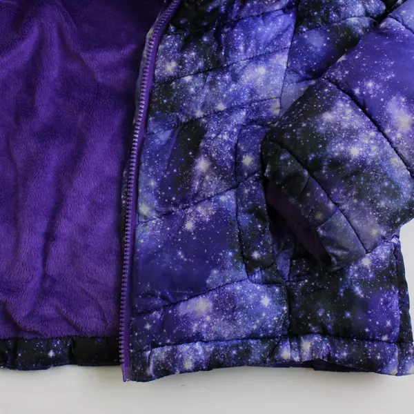 So Juniors 7/8 Galaxy Puffer Full Zip Up Winter Jacket