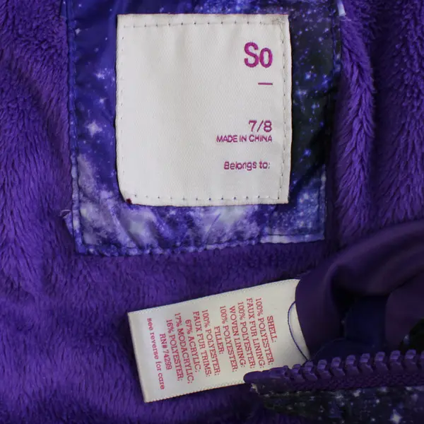 So Juniors 7/8 Galaxy Puffer Full Zip Up Winter Jacket