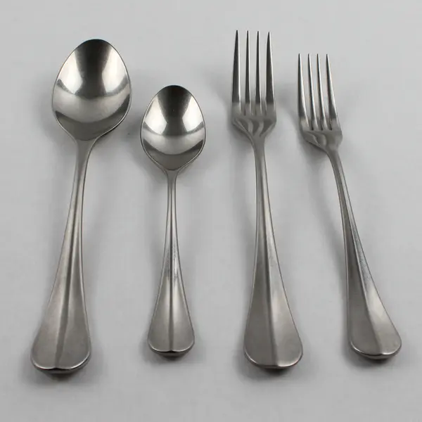 Lot of 4 Robert Welch Baguette Bright Pattern 18/10 Stainless Very Rare HTF