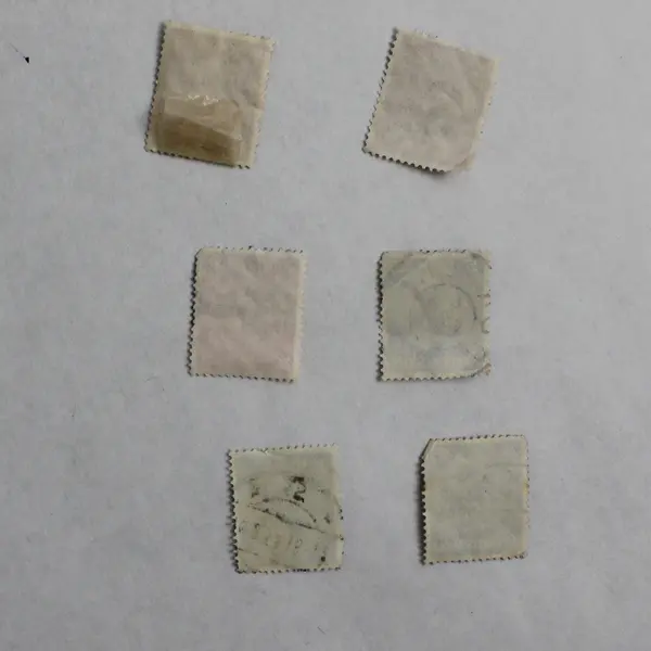 Lot Of 6 Germany Hindenburg Medallion 12/15/25 Pfennig Stamps Used 1930s