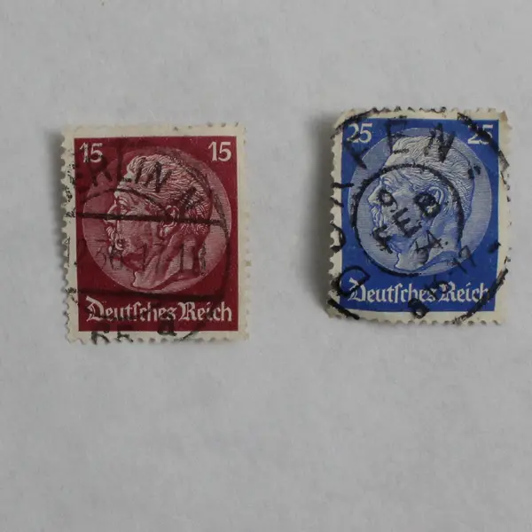 Lot Of 6 Germany Hindenburg Medallion 12/15/25 Pfennig Stamps Used 1930s