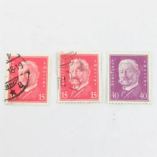 Lot Of 10 Germany Hindenburg 3/4/5/15/25/40/50/80 Pfennig Stamps Used 