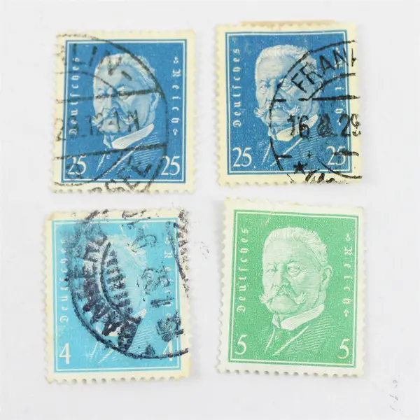 Lot Of 10 Germany Hindenburg 3/4/5/15/25/40/50/80 Pfennig Stamps Used 