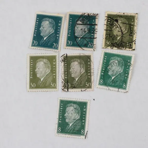 Lot Of 7 Germany Deutsches Reich Friedrich Ebert 8/20/30 Pfennig Stamps Used