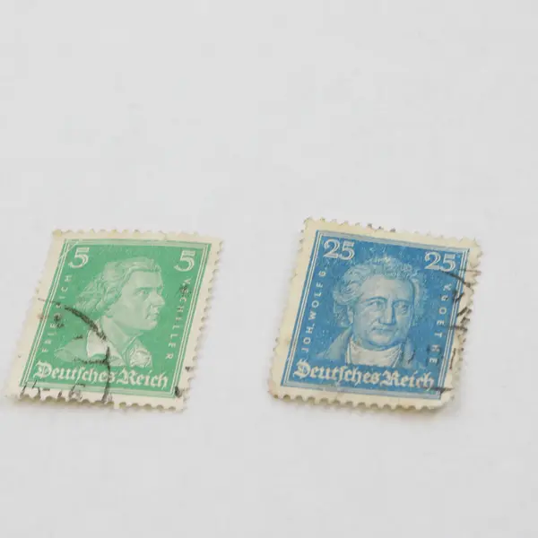 Lot Of 10 Germany Deutsches Reich Famous German 5/8/10/15/25 Pfennig Stamps Used