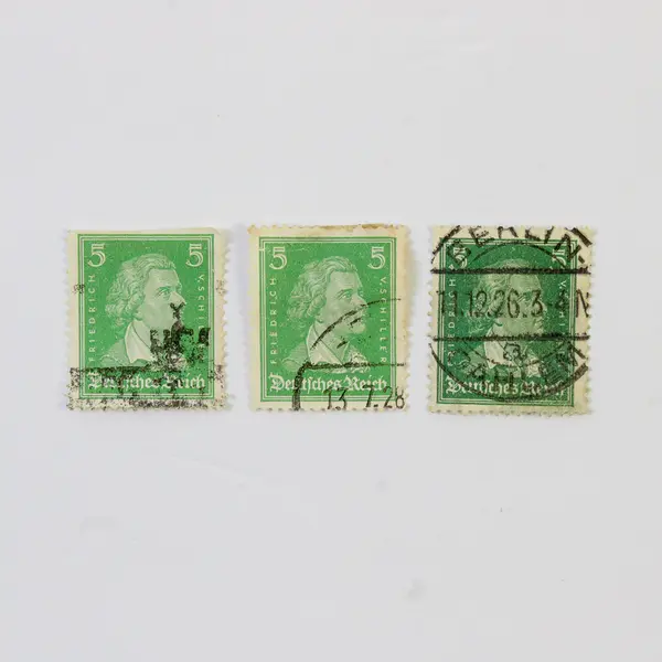 Lot Of 9 Germany Deutsches Reich Famous Germans 5/15 Pfennig Stamps Used