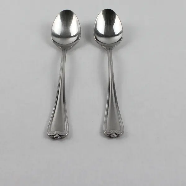 Lot of 2 Cambridge Silver Chatham Pattern 18/8 SS Teaspoons 6.75" Rare HTF