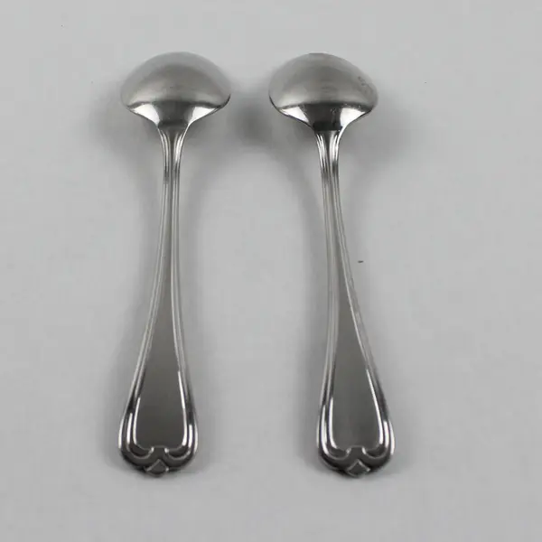 Lot of 2 Cambridge Silver Chatham Pattern 18/8 SS Teaspoons 6.75" Rare HTF