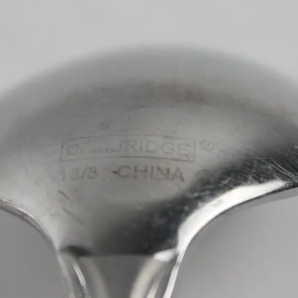 Lot of 5 Cambridge Silver Chatham Pattern 18/8 SS Oval Soup Spns 7.75" Rare HTF