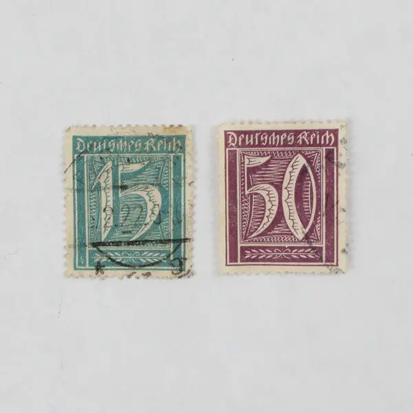 Lot Of 9 Germany Deutsches Reich 5/10/15/25/30/40/50 Pfennig Stamps Used 1920s