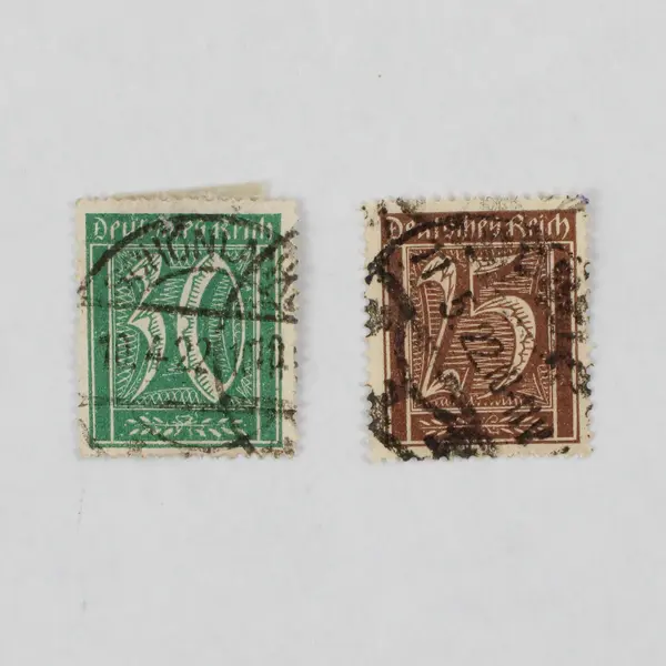 Lot Of 9 Germany Deutsches Reich 5/10/15/25/30/40/50 Pfennig Stamps Used 1920s