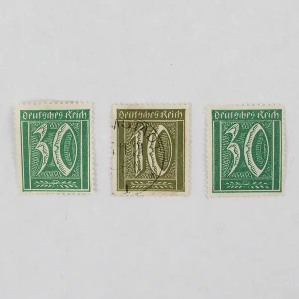 Lot Of 9 Germany Deutsches Reich 5/10/15/25/30/40/50 Pfennig Stamps Used 1920s