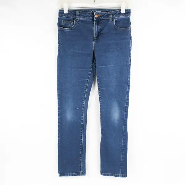 Wonder Nation Kids 14 Dark Wash Adjustable Waist Straight Leg Denim Jeans