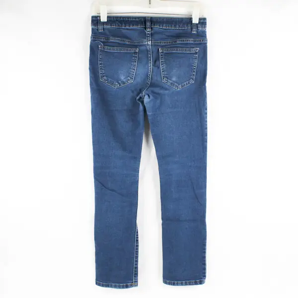 Wonder Nation Kids 14 Dark Wash Adjustable Waist Straight Leg Denim Jeans