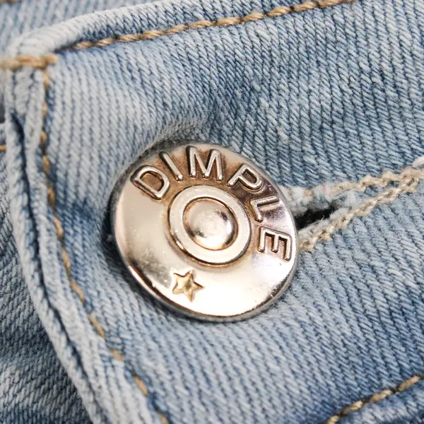 Dimple The Original Women's 38 (31) Light Wash Denim Studded Daisy Duke Shorts