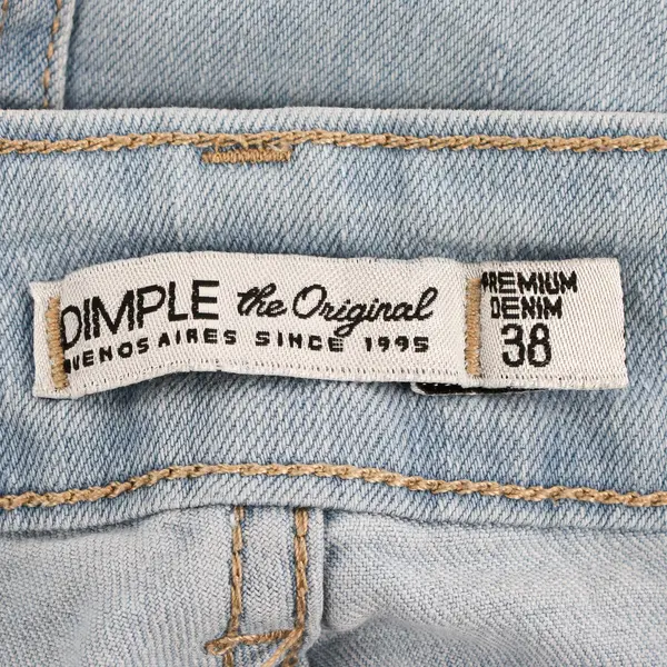 Dimple The Original Women's 38 (31) Light Wash Denim Studded Daisy Duke Shorts