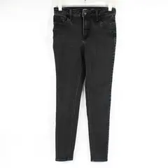 Old Navy Women's 4 Black Rockstar Super Skinny High Rise Denim Jeans