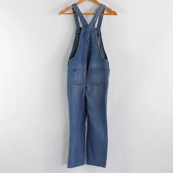 Old Navy Junior Girls L 10-12 Light Blue Denim with Adjustable Straps Overalls