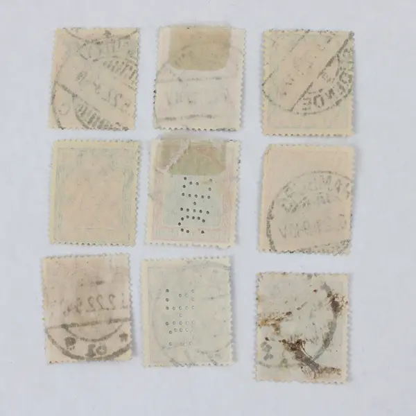 Lot Of 9 Germany Deutsches Reich Germania 1/1 1/4/2/4 Mark Stamps Used 1922