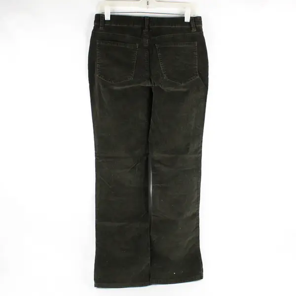 Indigo Fusion Women's 10 Green Corduroy Bootcut Pants