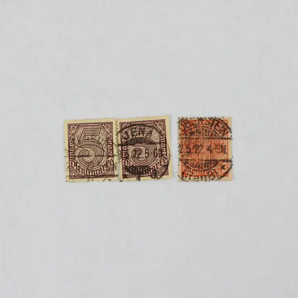 Lot Of 10 Germany Dienstmarke 1/2/3/5/50 Mark 60 Pfennig Stamps Used 1920s