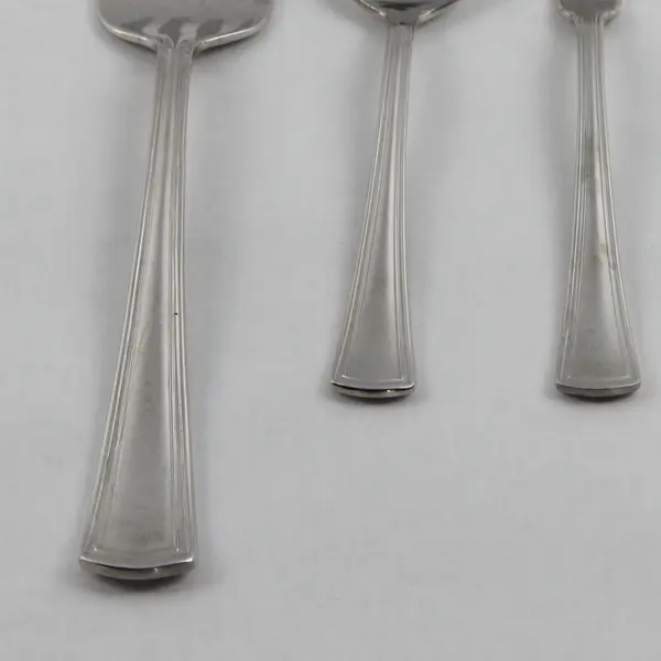 Lot Of 3 Reed & Barton Walden (Stainless) Flatware Serving Fork, Knife & Spoon