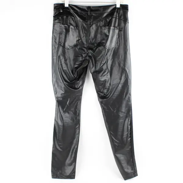 Allegra K Solid Black Tapered Pants Women's Size XL