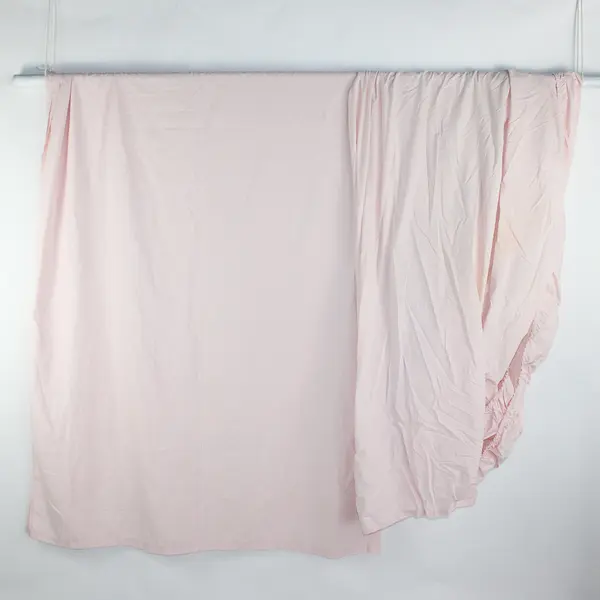 Lot Of 2 Martex Matching Solid Pink Color 1 Fitted Sheet & 1 Flat Sheet King Sz