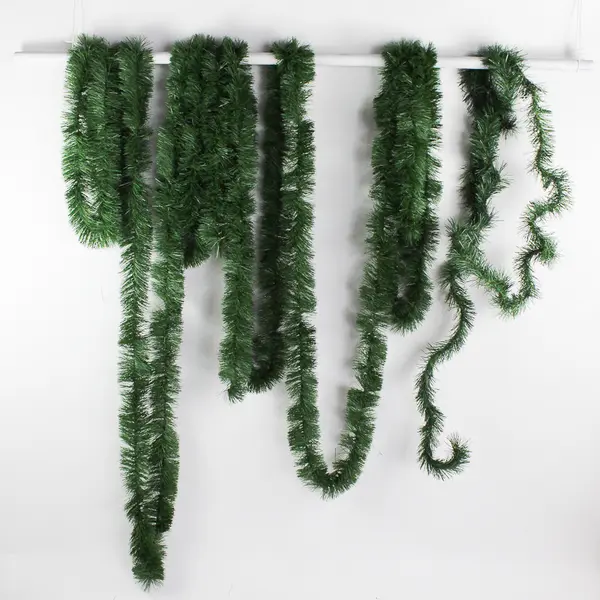 Lot of 3 Artificial Green Pine Christmas Garlands 12ft and 30ft