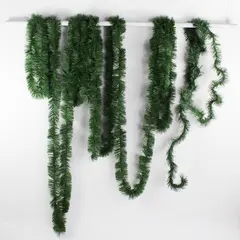 Lot of 3 Artificial Green Pine Christmas Garlands 12ft and 30ft