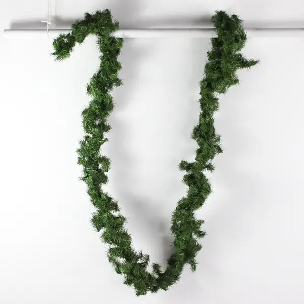 Lot of 2 Artificial Green Pine Christmas Garlands 10ft and 16ft