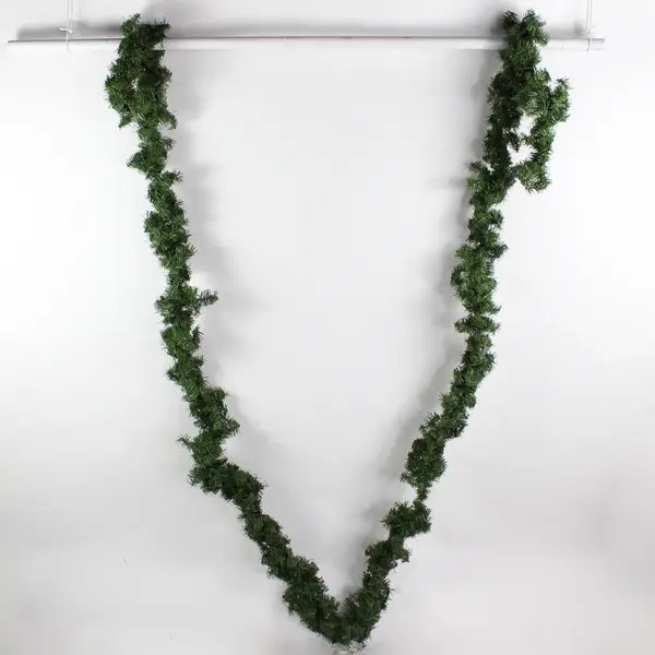 Lot of 2 Artificial Green Pine Christmas Garlands 10ft and 16ft