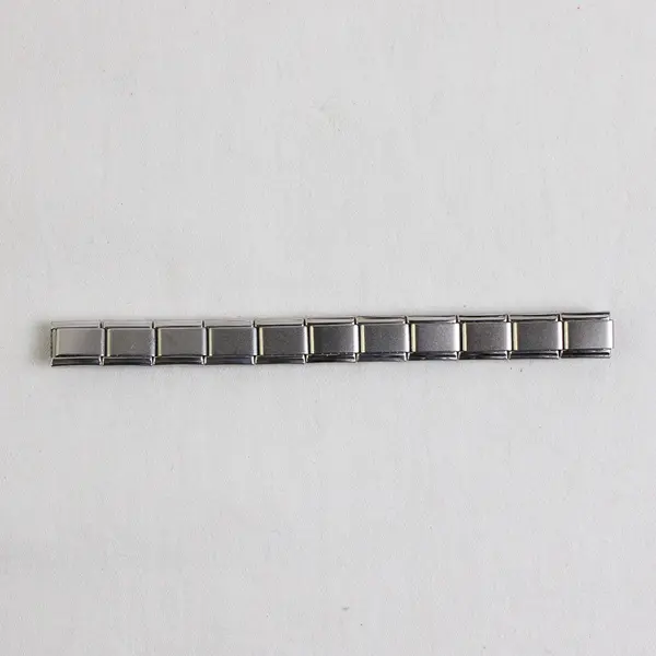 Zoppini Stainless Steel 11 Branded Links Silver Tone Bracelet or Spare Links