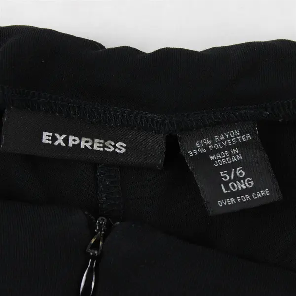 Express Black Straight-Leg Dress Pants Women's Size 5/6 Long