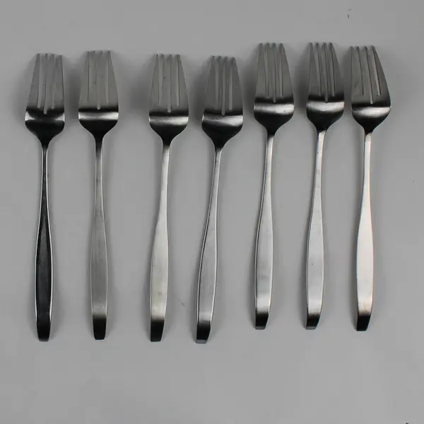 Lot Of 7 Gourmet Settings GS Balance (Stainless) Flatware Dinner Forks 8.75"