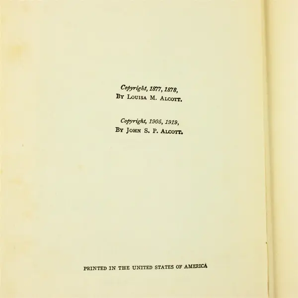 Under The Lilacs Louisa M. Alcott Hardcover 1919 A.L. Burt Company