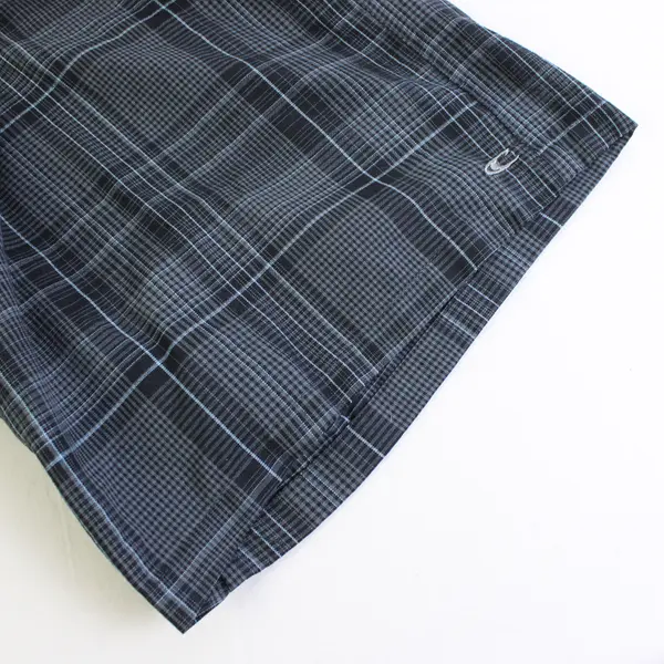 O'Neill Blue Plaid Flat-Front Bermuda Shorts Men's Size 38